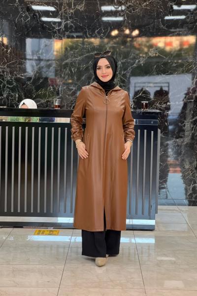 Sinem Uzun Deri Trenç Taba Taba