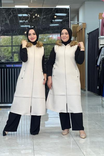 Esin Yelek Taş Taş Rengi