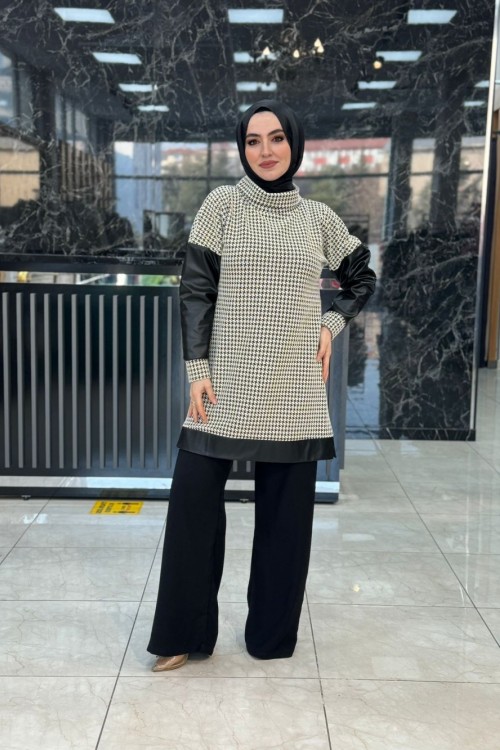 Senem Tunik Krem Krem