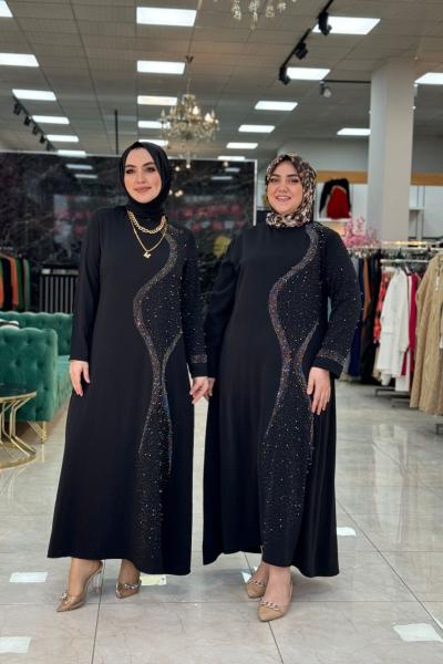 Halime Elbise Siyah  Siyah