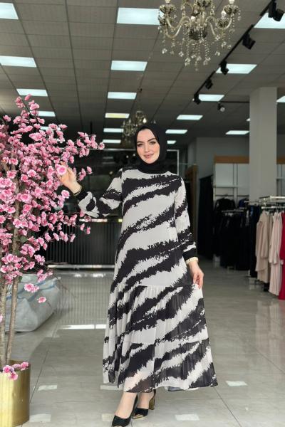 Simge Elbise Taş Taş Rengi