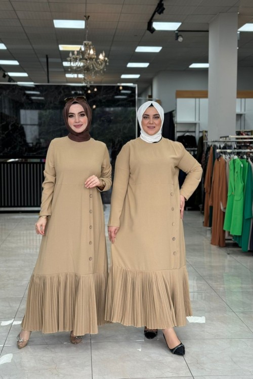 Tuğba Elbise Vizon Vizon