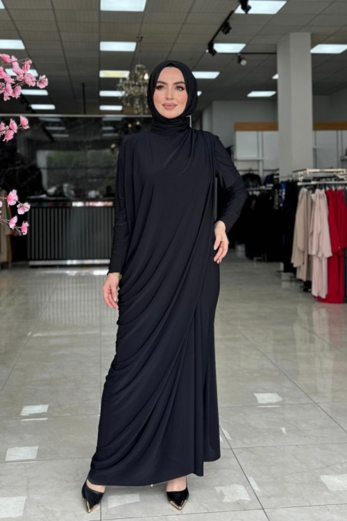 Gala Elbise Siyah Siyah