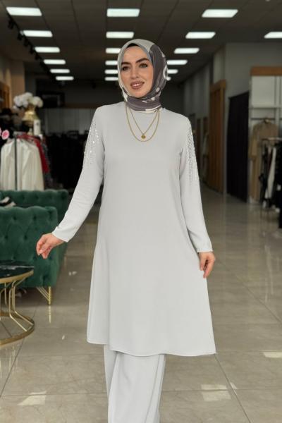 Safir Takım Gri Gri