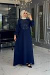 Mihriban Elbise Lacivert Lacivert