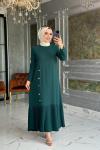 Tuğba Elbise Zümrüt Zümrüt