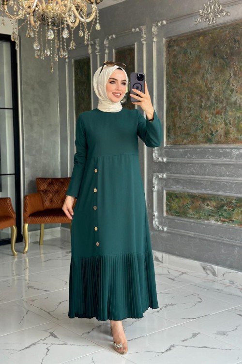 Tuğba Elbise Zümrüt Zümrüt