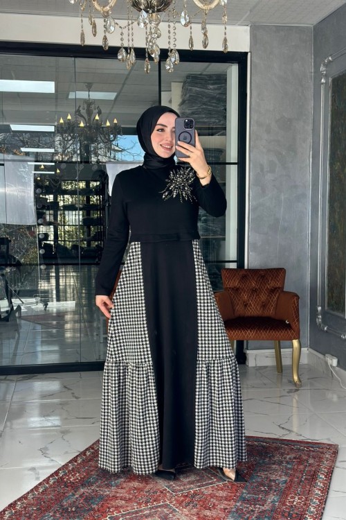 Aynur Elbise Siyah Siyah