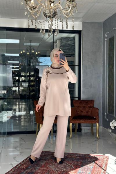 Öngü Takım Bej Bej