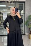 Asiye Ceket Elbise-Siyah Siyah