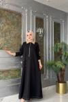 Medine Elbise-Siyah Siyah