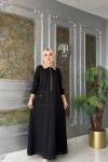 Medine Elbise-Siyah Siyah