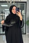 Azure Abaya-Siyah Siyah