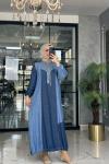 Hicret Elbise-Mavi Mavi