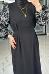 Hanne Elbise-Siyah Siyah