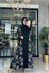 Karmen 2li Abaya-Siyah Siyah