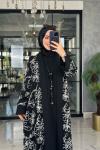Karmen 2li Abaya-Siyah Siyah