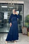 Mercan Elbise-Lacivert Lacivert