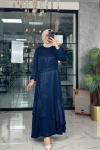 Mercan Elbise-Lacivert Lacivert