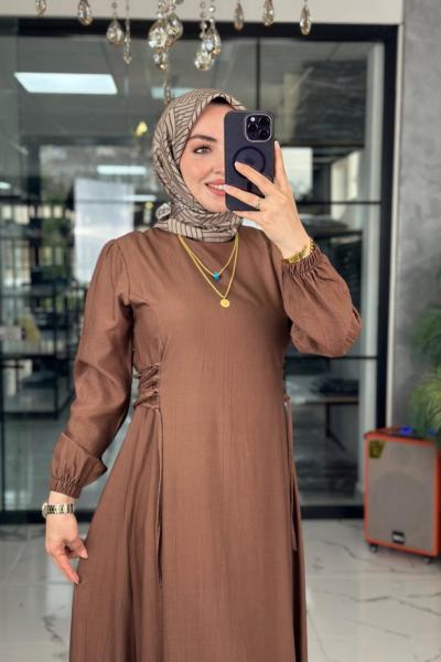 Dina Elbise-Kahverengi Kahverengi