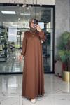 Mariye Elbise-Kahverengi Kahverengi