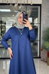 Mariye Elbise-İndigo mavi indigo
