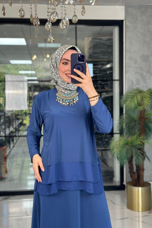 Meltem Takım-SAKS Saks Mavisi