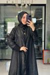 Perihan Abaya-Siyah Siyah