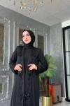 Irmak Abaya-Siyah Siyah