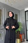 Irmak Abaya-Siyah Siyah