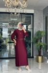 Gökçen Elbise-Bordo Bordo