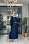 Gökçen Elbise-Lacivert Lacivert