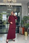 Nimet Etek Takım-Bordo Bordo