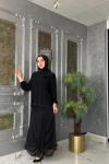 Melek Etek Takım-Siyah Siyah