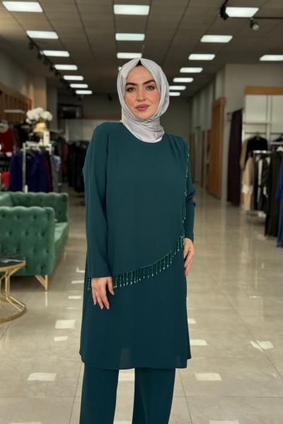 Aysel Pantolon Takım-Yeşil Yeşil