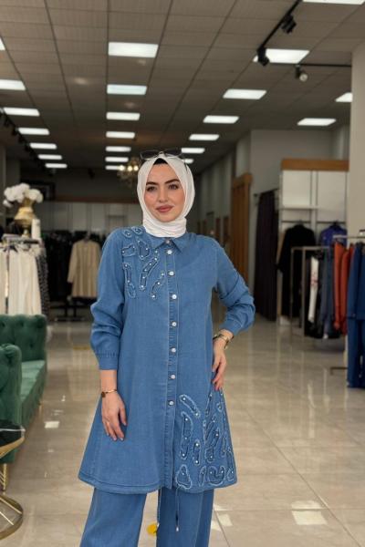 Kısmet Kot Takım Mavi kot mavi