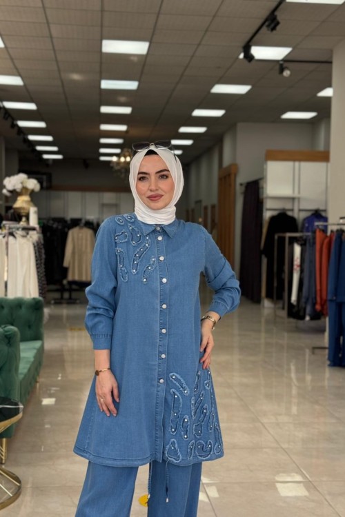 Kısmet Kot Takım Mavi kot mavi