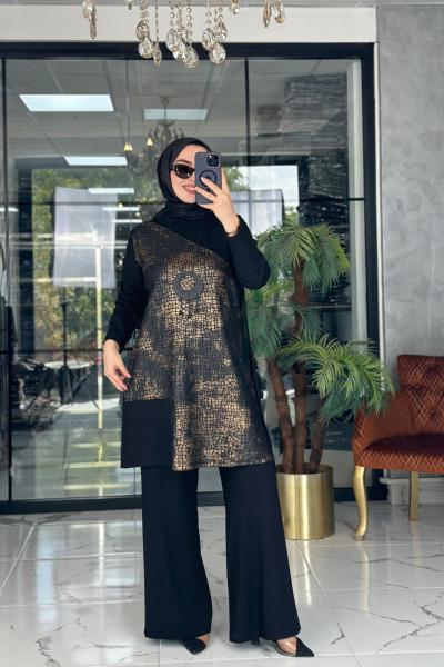 Hazal Takım Siyah Siyah