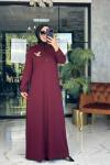 Aylin Elbise Bordo Bordo