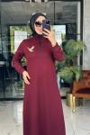 Aylin Elbise Bordo Bordo