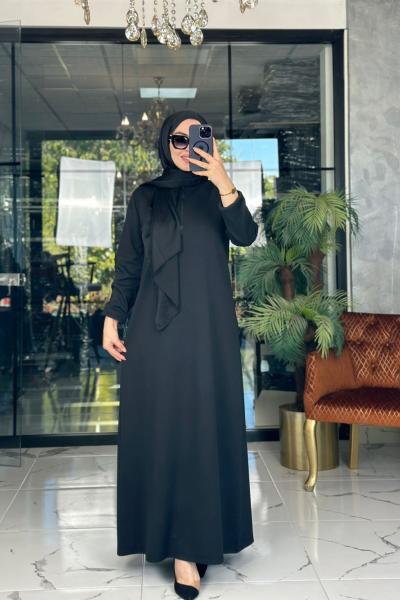 Aylin Elbise Siyah Siyah