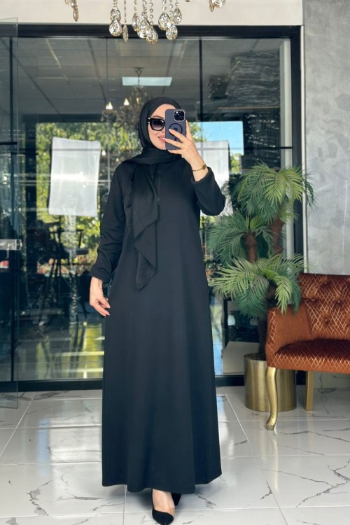 Aylin Elbise Siyah Siyah