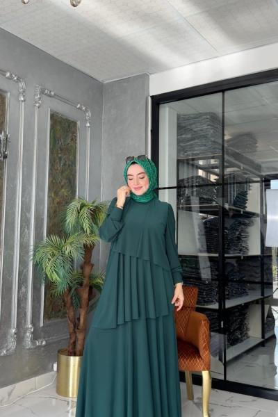 Mihra Elbise Yeşil Yeşil