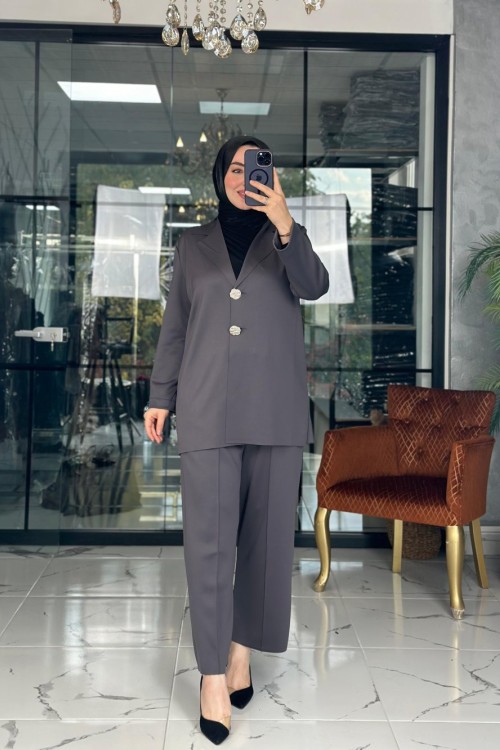 Modern Ceket Takım Antrasit Antrasit