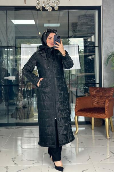 İlayda Mont Siyah Siyah