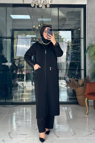 Mira Hırka Siyah Siyah