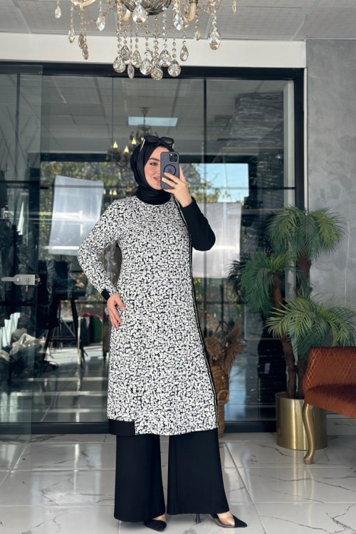 Bircan İkili Takım Siyah Siyah