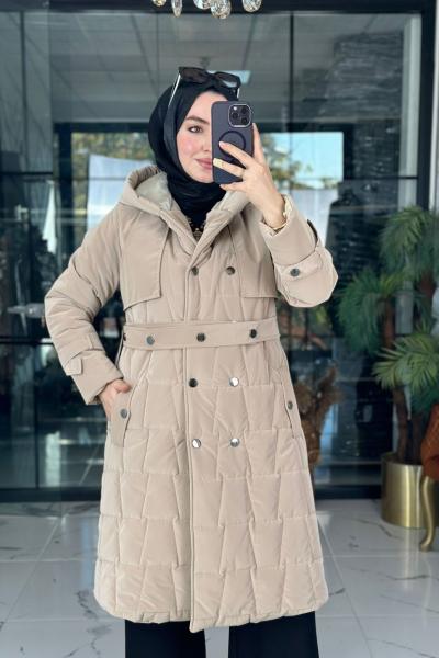 Güzin Mont Taş Taş Rengi