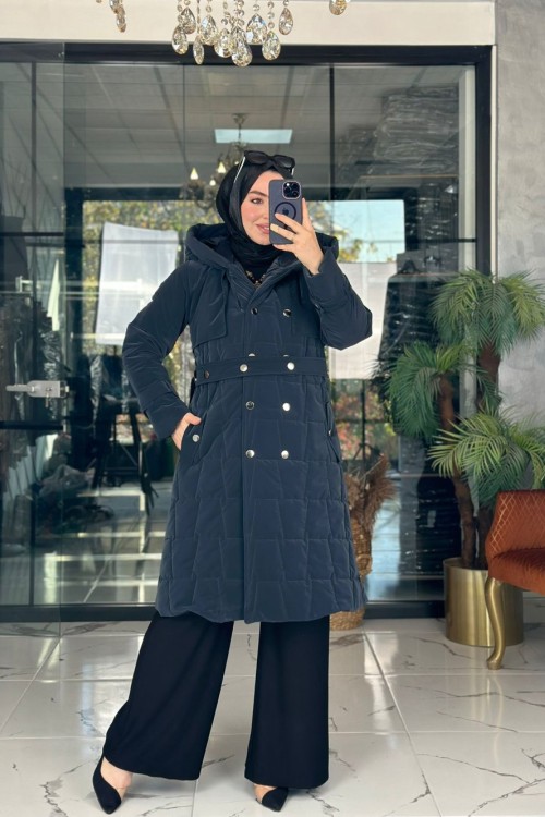 Güzin Mont Lacivert Lacivert