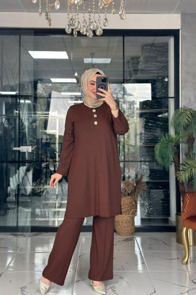 Yazel Takım Kahverengi Kahverengi